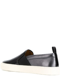 Bally Embroidered Slip On Sneakers