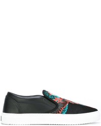 Marcelo Burlon County of Milan Embroidered Wing Slip On Sneakers