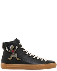 Gucci Major Embroidered Leather Sneakers