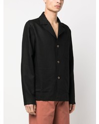 Societe Anonyme Socit Anonyme Single Breasted Linen Blazer