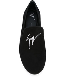 Giuseppe Zanotti Design Signature Crystal Slippers