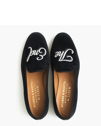 J.Crew Stubbs Wootton For Embroidered The End Slippers