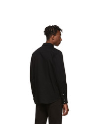 Alexander McQueen Black Washed Embroidery Shirt