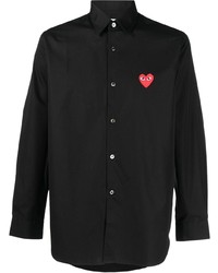 Comme Des Garcons Play Comme Des Garons Play Embroidered Logo Detail Shirt
