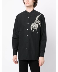 Ports V Embroidered Motif Long Sleeve Shirt