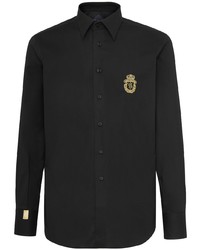 Billionaire Gordon Crest Embroidered Poplin Shirt