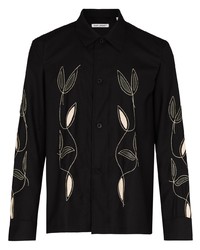 Our Legacy Leaf Embroidered Long Sleeve Shirt