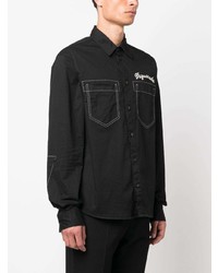 DSQUARED2 Logo Embroidered Cotton Shirt