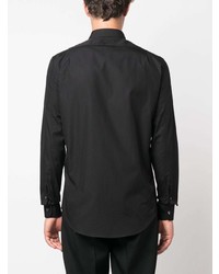 Alexander McQueen Orchid Embroidered Long Sleeve Shirt