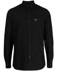 Fred Perry Oxford Logo Embroidered Cotton Shirt