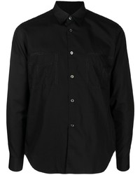 Black Comme Des Garçons Pocket Detail Cotton Shirt
