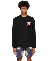 Burberry Black Elliott Long Sleeve T Shirt