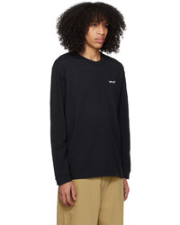 Levi's Black Embroidered Long Sleeve T Shirt