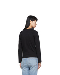 Comme Des Garcons Play Black Heart Patch Long Sleeve T Shirt