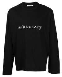 Our Legacy Box Logo Embroidered Cotton T Shirt