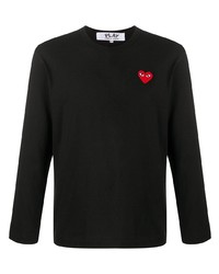 Comme Des Garcons Play Comme Des Garons Play Long Sleeve Heart Patch T Shirt