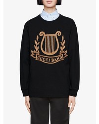 Gucci Oversized T Shirt With Lyre Pach
