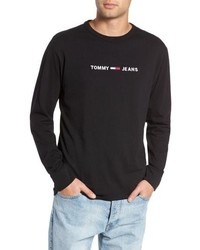 Tommy Jeans Tjm Logo Graphic Long Sleeve T Shirt