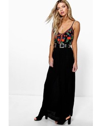 Boohoo Boutique Katie Embroidered Maxi Dress