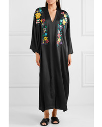 Etro Embroidered Hammered Maxi Dress