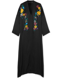 Etro Embroidered Hammered Maxi Dress