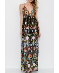 Lifted Boutique Embroidered Maxi Dress