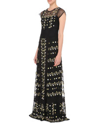 French Connection Springfield Embroidered Maxi Dress