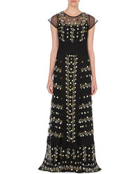 French Connection Springfield Embroidered Maxi Dress