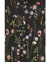 Tahari Plus Size Floral Embroidered Shift Dress