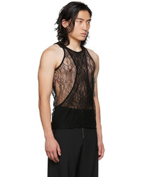 Dion Lee Black Layered Tank Top