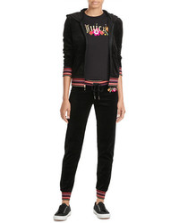 Juicy Couture Embroidered Velour Pants