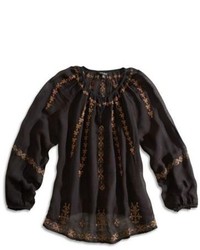 Lucky Brand Embroidered Peasant