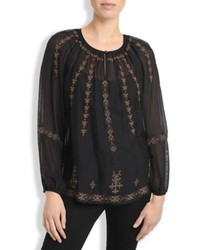 Lucky Brand Embroidered Peasant