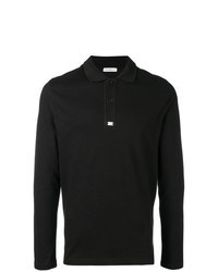 Black Embroidered Polo Neck Sweater