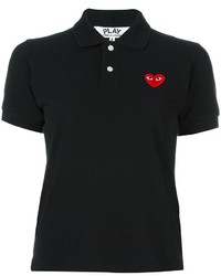 Black Embroidered Polo