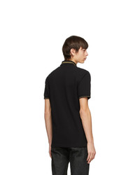 VERSACE JEANS COUTURE Black Coin Logo Polo