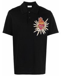 Lanvin Embroidered Logo Cotton Polo Shirt