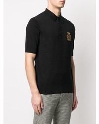 Dolce & Gabbana Embroidered Logo Knitted Polo Shirt