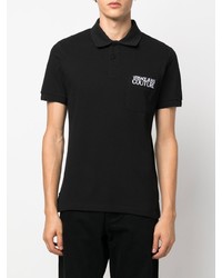 VERSACE JEANS COUTURE Embroidered Logo Polo Shirt