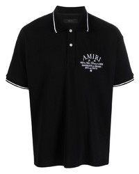 Amiri Logo Embroidered Cotton Polo Shirt