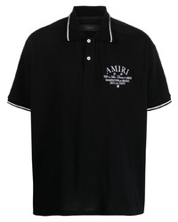 Amiri Logo Embroidered Cotton Polo Shirt