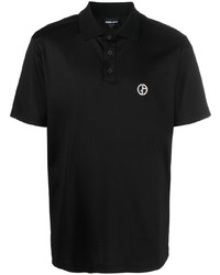 Giorgio Armani Logo Embroidered Cotton Polo Shirt