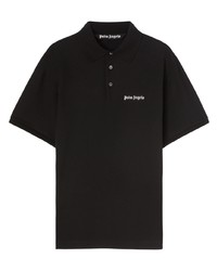 Palm Angels Logo Embroidered Cotton Polo Shirt