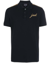 Just Cavalli Logo Embroidered Polo Shirt