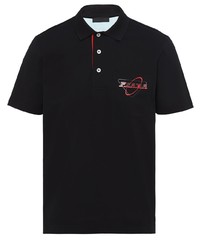 Prada Logo Embroidered Polo Shirt