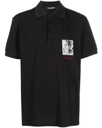 Roberto Cavalli Logo Embroidered Polo Shirt