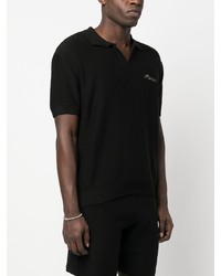 Flaneur Homme Logo Embroidery Knitted Polo Shirt