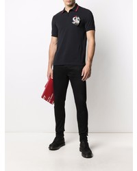 Raf Simons X Fred Perry Patch Embroidered Polo Shirt