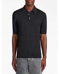 Etro Pegaso Embroidered Knitted Polo Shirt