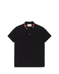 Gucci Polo With Snake Embroidery